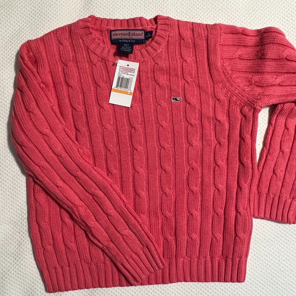 NWT Vineyard Vines kids S (8-10 yrs) cable sweater